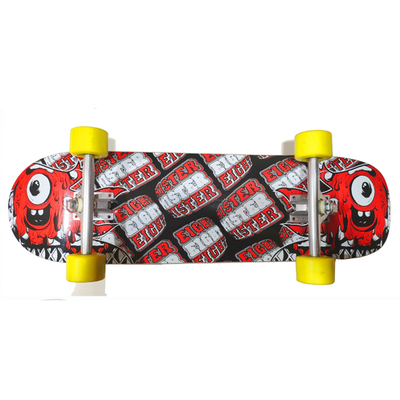 - Skateboard canadien qualité - Super-Cruiser double tail - concave double tail hyper polyvalent - roues 70 mm - truck fury hanger inversé - roulement abec titanium Happy Monster Horizontal - Marque: Mister Eight Mister 8 carving  pumptrack longboard street 