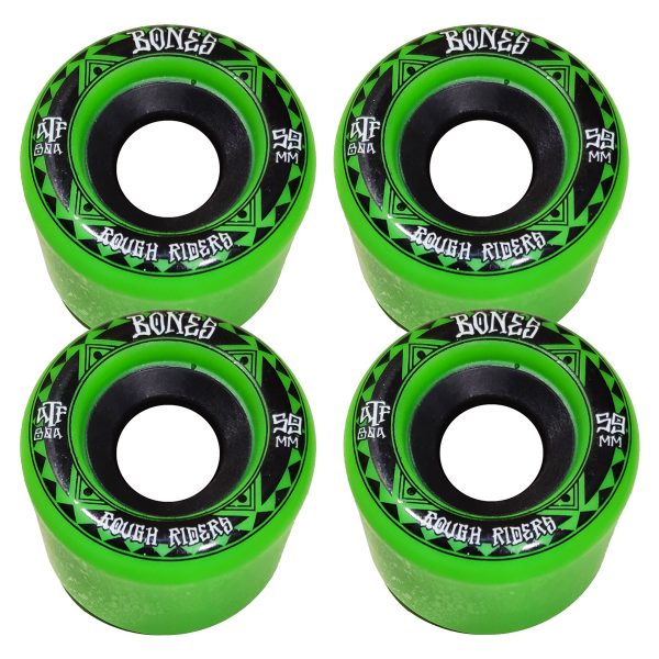 roues bones pack skateboard rough riders 59 mm atf 80 a mister eight